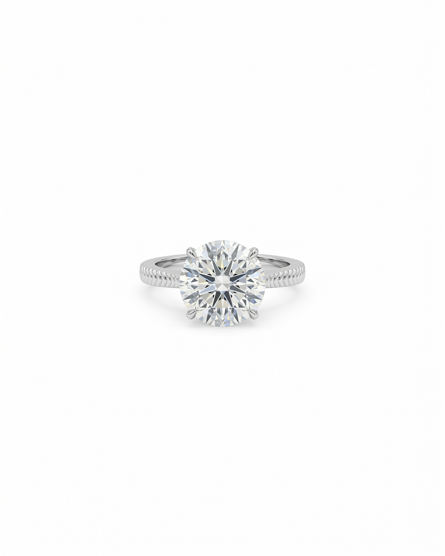 Intricately Woven Engagement Ring