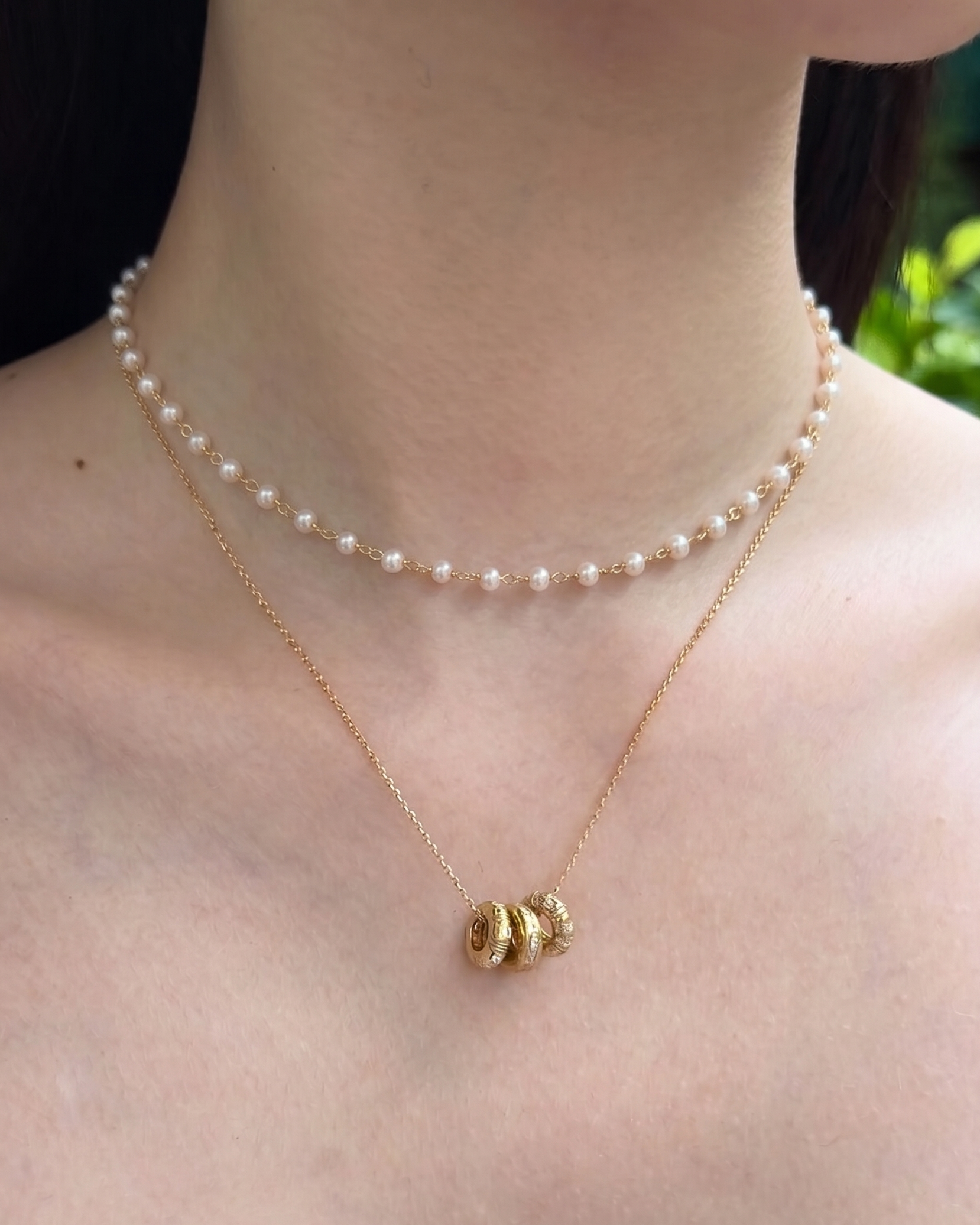 Luxe Pearl Link Necklace