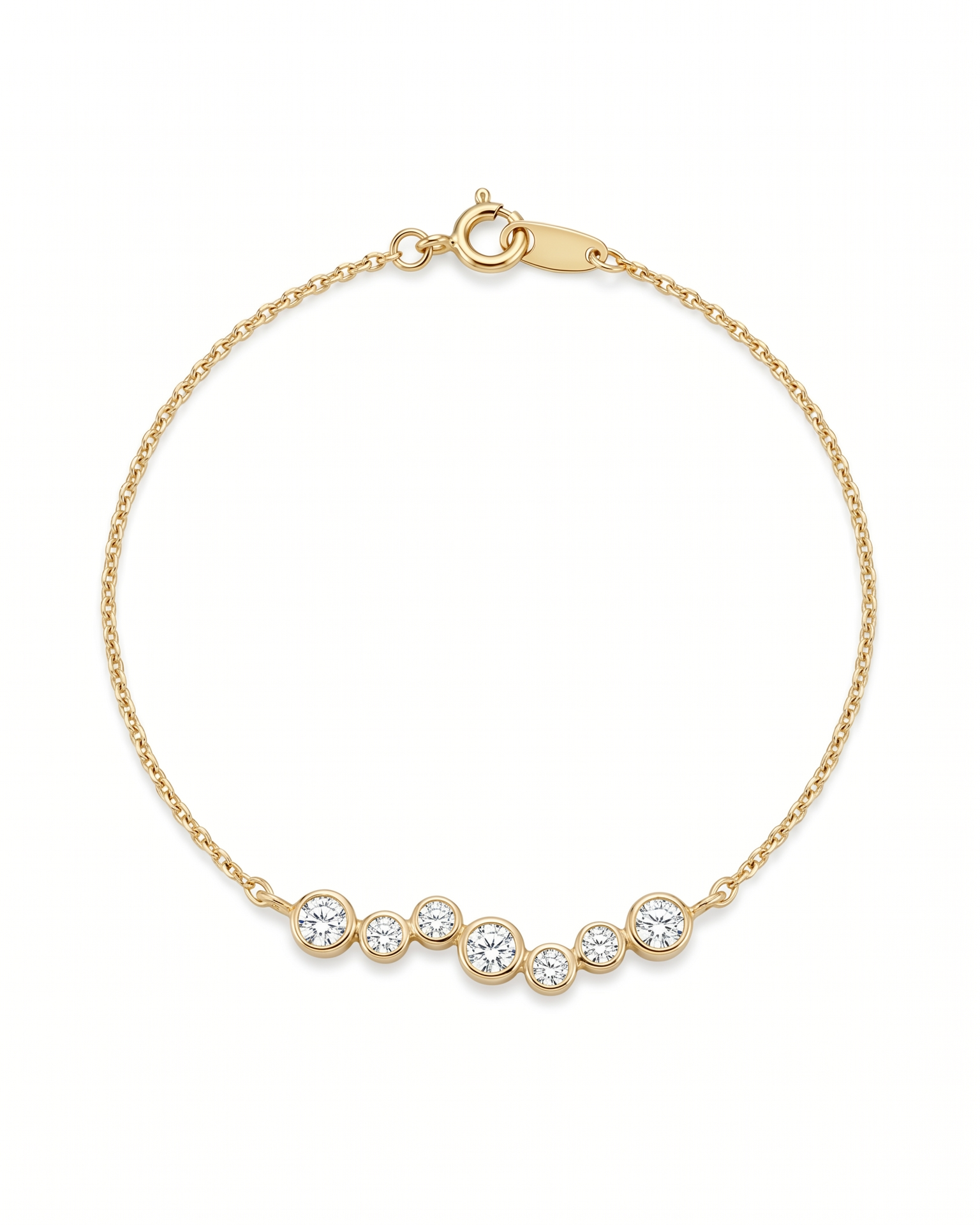 Mini Starlet Diamond Bracelet in Bezel Setting