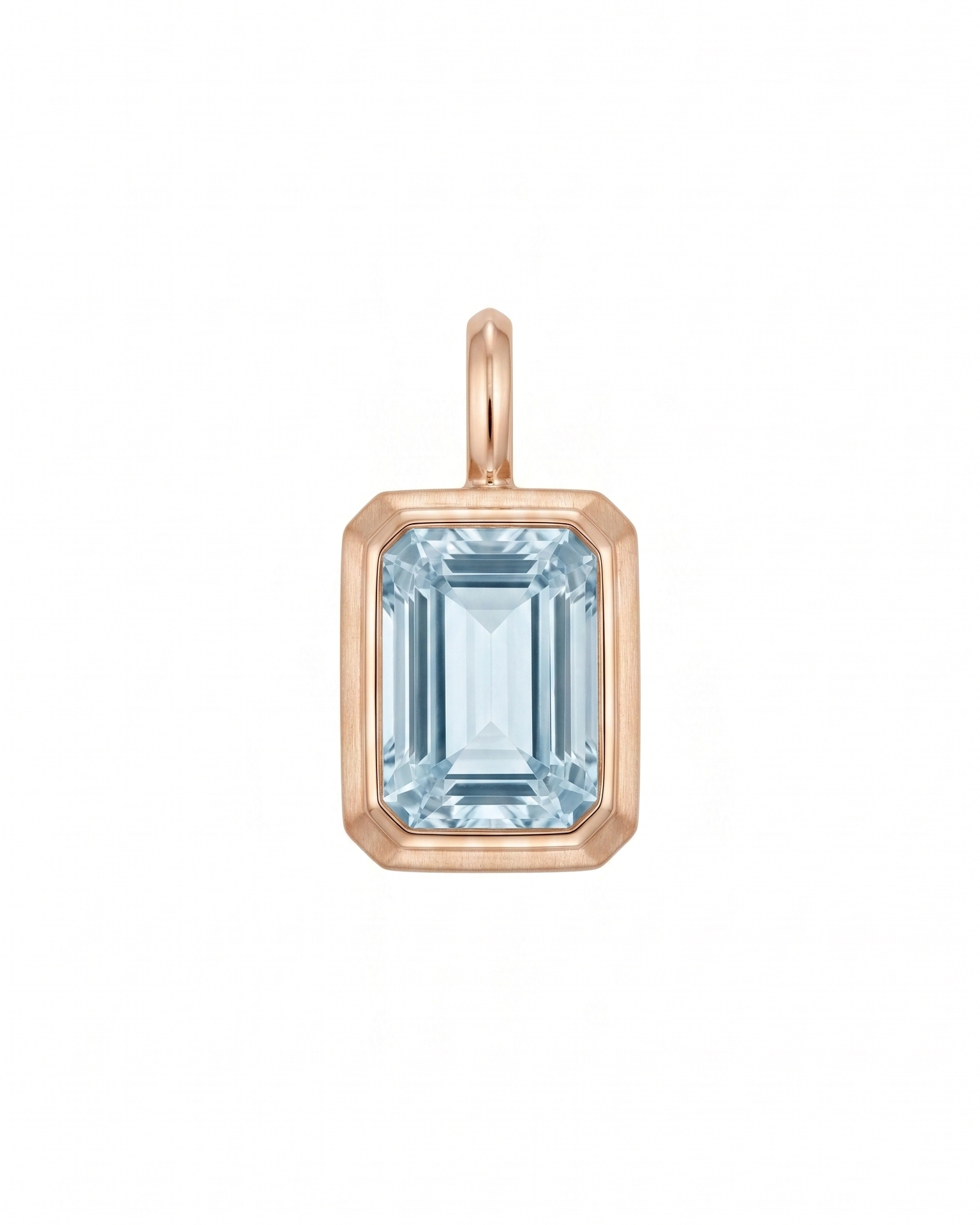 Azure Emerald-Cut Pendant