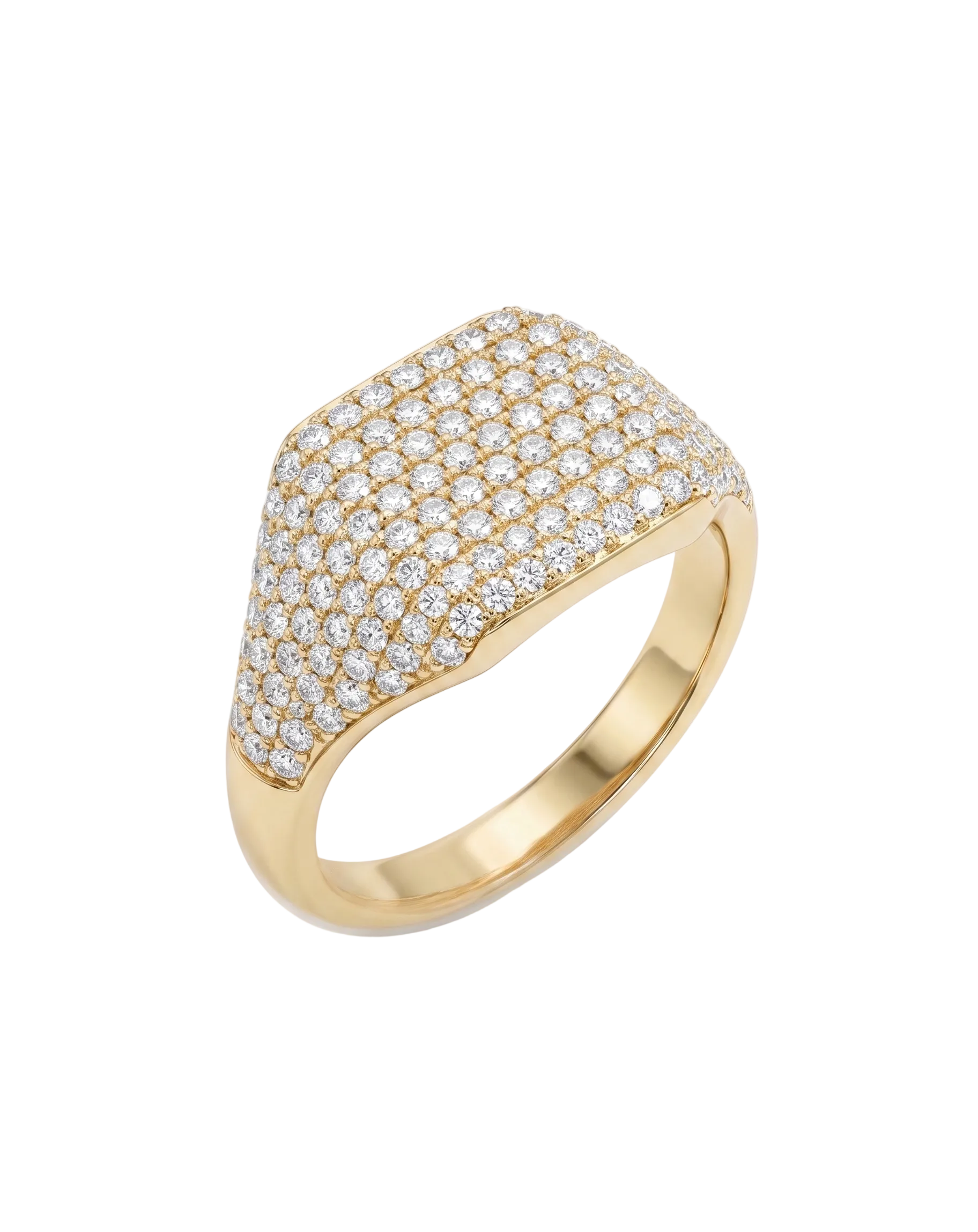 Brioche Pavé Pinky Ring