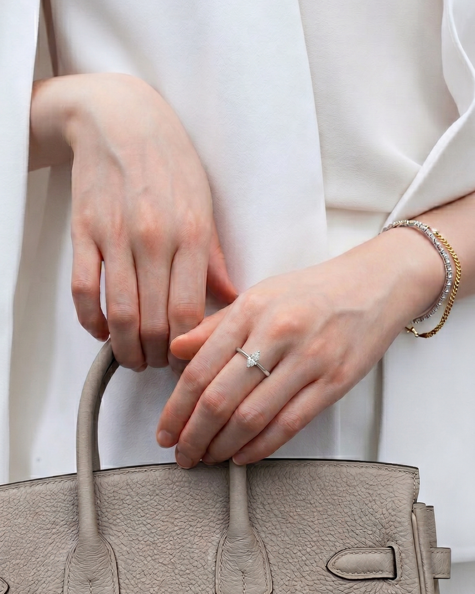 Solitaire Marquise Diamond Ring