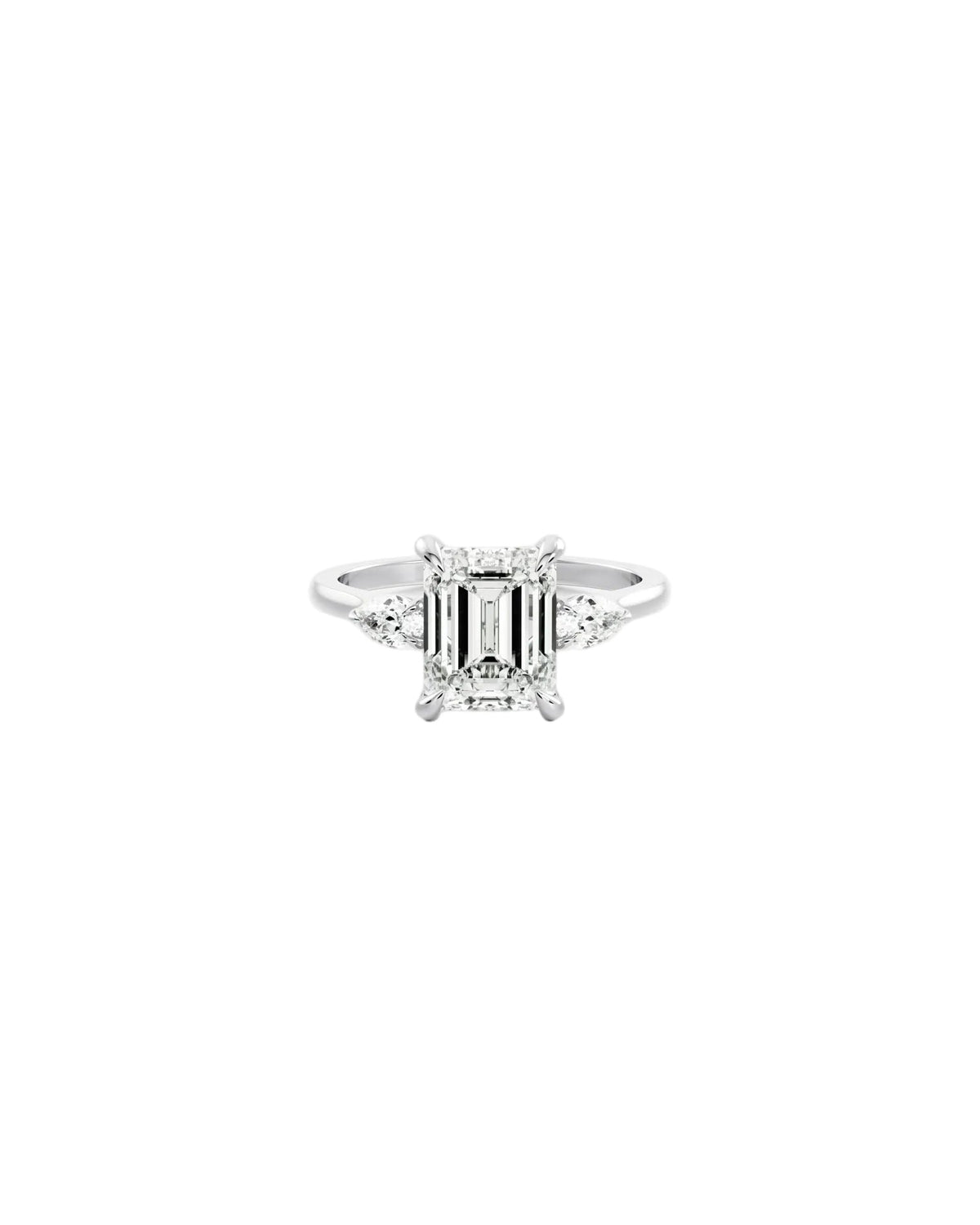 The Luminosa Three-Stone Engagement Diamond Ring