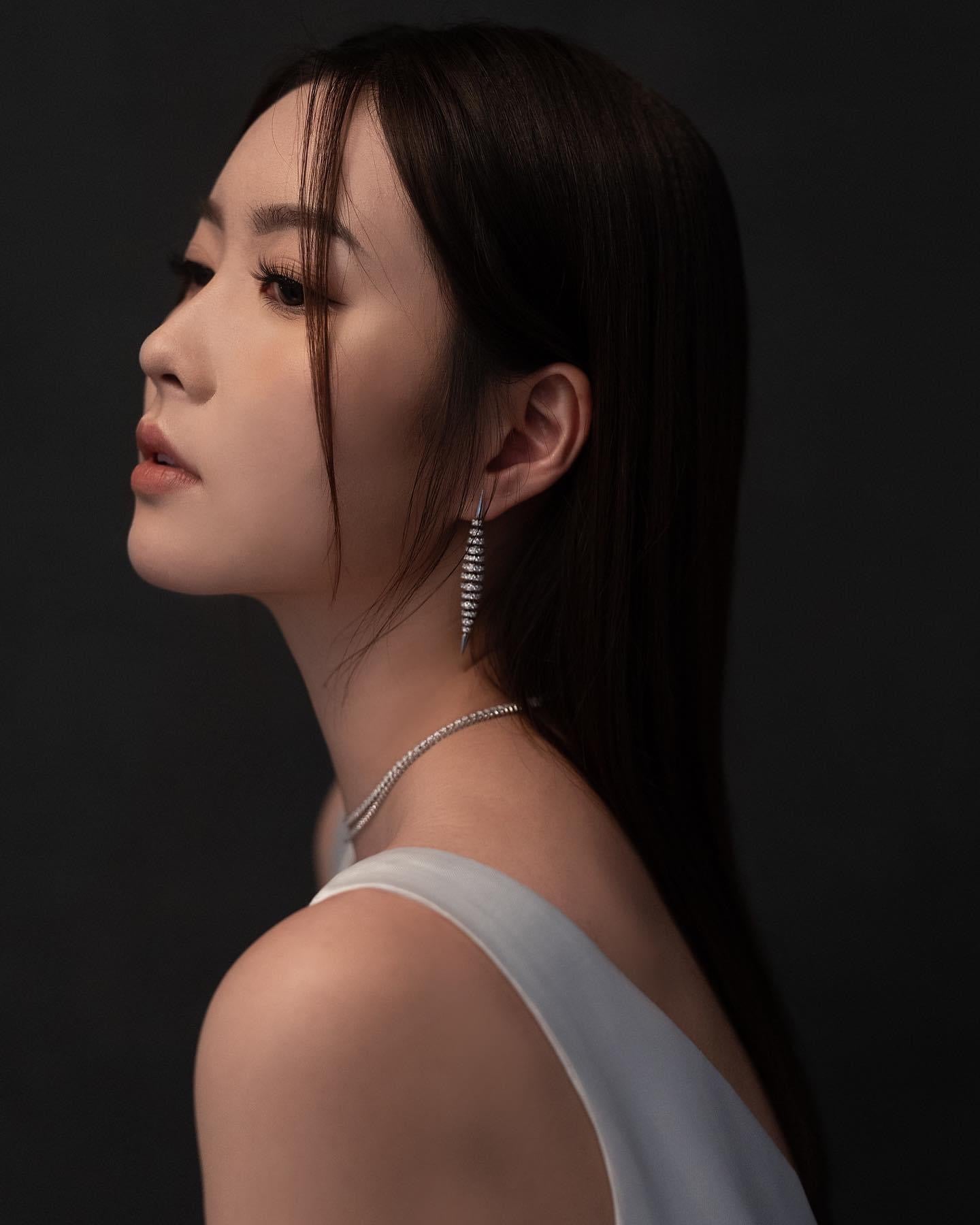 Diamond Spike Drop Earrings