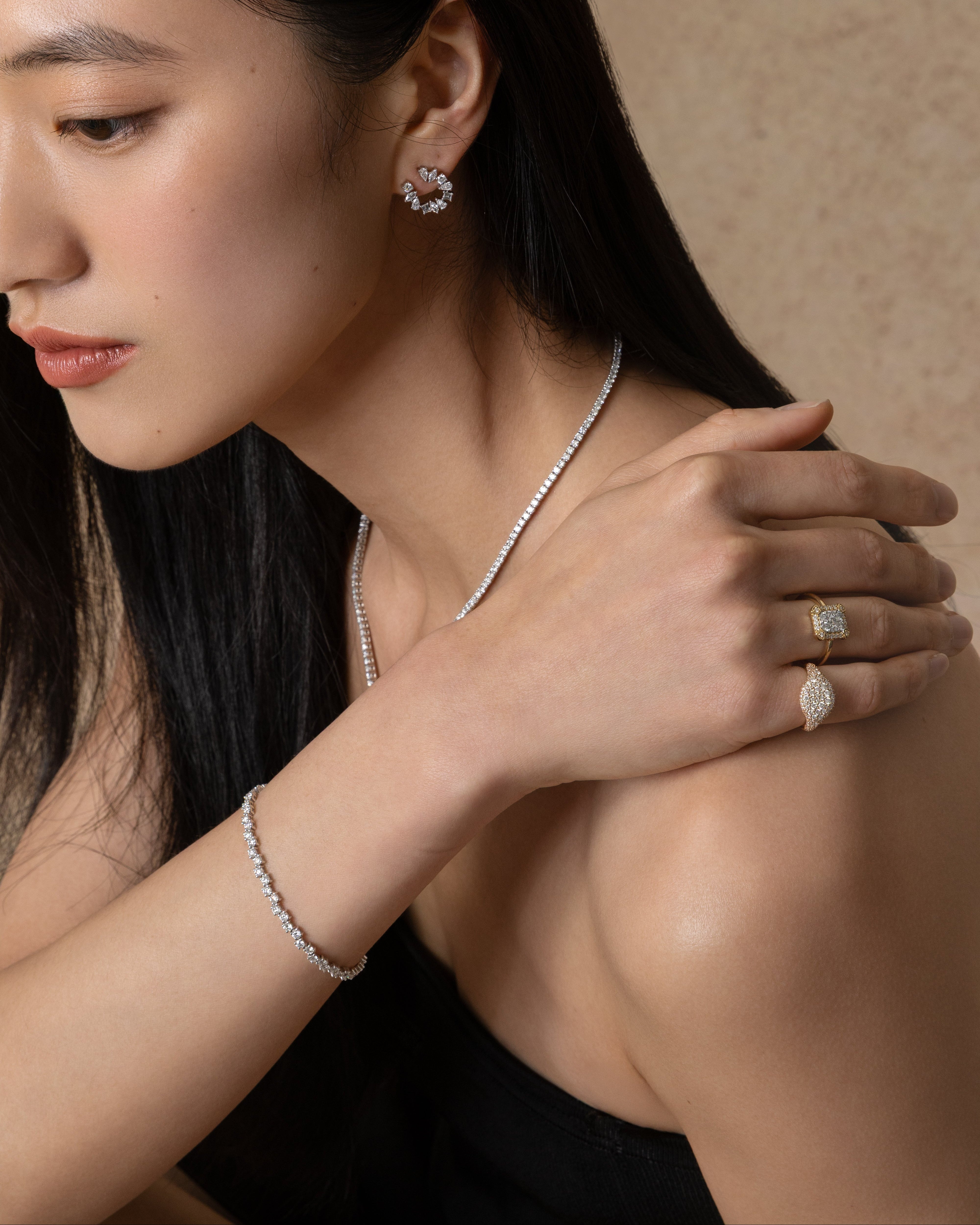 Paved Diamond Ring