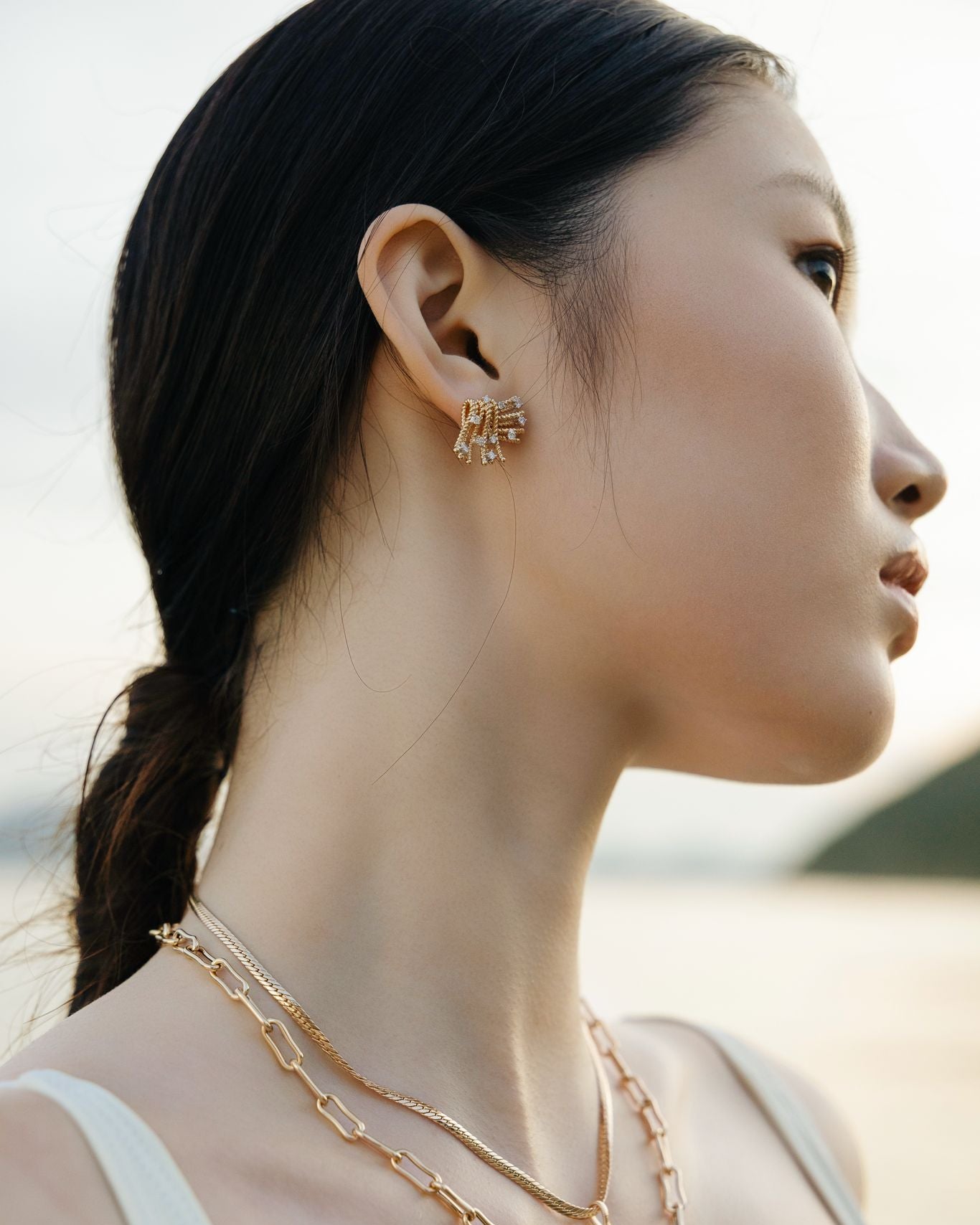 Shimmer Diamond Earrings