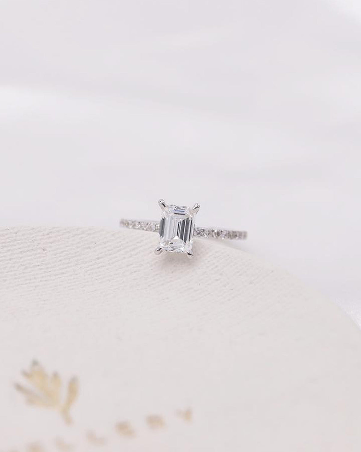 Emerald-Cut Diamond Ring
